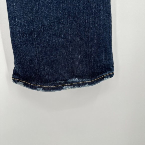 Original Moussy Vintage Dark Low Rise Bootcut Jean Size 26 RARE Embroidered Name - Picture 10 of 12